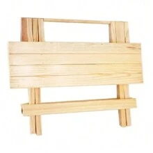 Mesa Pegable De Madera Grande - Café integral - Ver 2