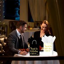 24 个金箔礼品袋，带手柄的黑色纸袋，适用于婚礼、商务、购物、生日、派对礼品、小型商务用品（黑色/白色） - 彩色 - 查看 7