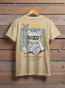 Men T-Shirts - 卡其色 - 查看 1