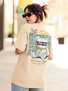 Men T-Shirts - 卡其色 - 查看 6
