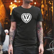 Playera corazon vagueto autos moda tuning carros - Negro - Ver 1
