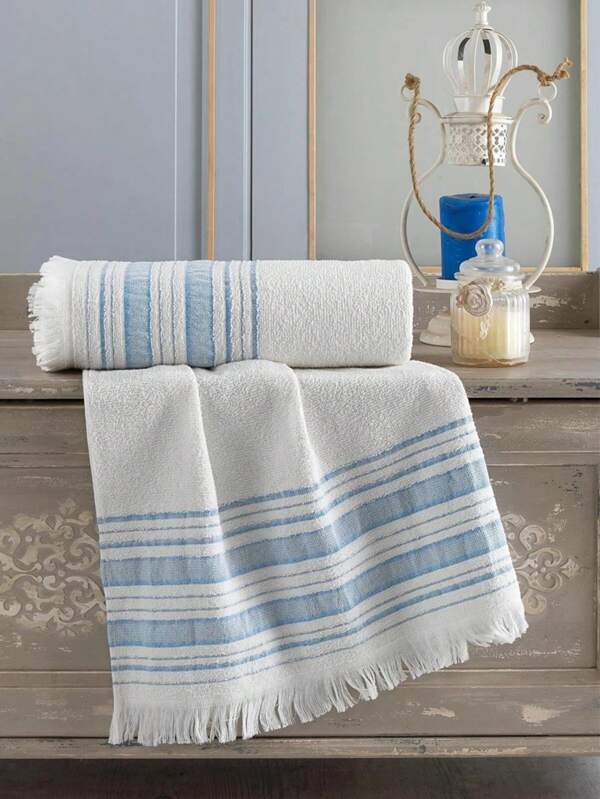 Set da bagno Zeynep Textile | Semplicità e comfort combinati | Asciugamano da bagno da 70x140 cm accompagnato da un regalo di un asciugamano da mano/viso da 50x90 cm