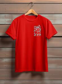 Men T-Shirts - 紅色 - 查看 2