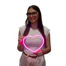 Luminária Parede Coração Neon Led Decoração Luz 110v-220v