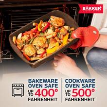Bakken Master 38 Piece Granite Cookware And Bakeware Set – Nonstick Granite Coating, Pots And Pans With Detachable Handles And Tempered Glass Lids, 6-Piece Bakeware Set, 12-Piece Mixing Bowls,Brown - Brown - View 8