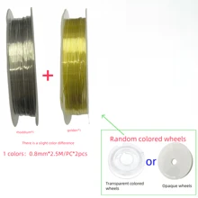 Juego de 2/3 piezas de alambre para hacer joyas, alambre metálico para cuentas, manualidades de joyas DIY, disponibles en oro, plata, oro rosa, KC oro, oro champán, 2 colores/3 colores, para joyería, manualidades y hechos a mano (principiantes y amantes de las manualidades)