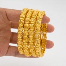 1pc Style Luxury Fashion Open Cuff Bracelet, Elegant Women Accessories, Southeast Asia Bridal Jewelry