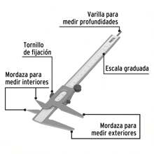 Calibrador Cuerpo de acero  21455 - Gris Claro - Ver 3