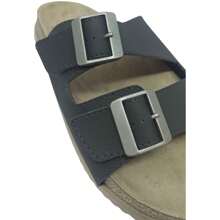 BR Sport Men's  Slide Flip Flops With Buckle Adjustment - màu đen - Xem 5