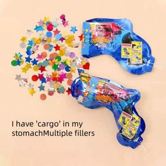 10pcs Inflatable Confetti Popper Guns, Wedding/New Year Automatic Flower Spray Noise Maker, Party Celebration Champagne Streamer Poppers