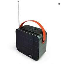Bocina portátil BT de 4" Recargable con Panales Solares FSS-S719