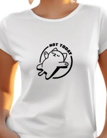 Women's Printed Premium Polyester T-Shirt Mod.122 - White - View 2