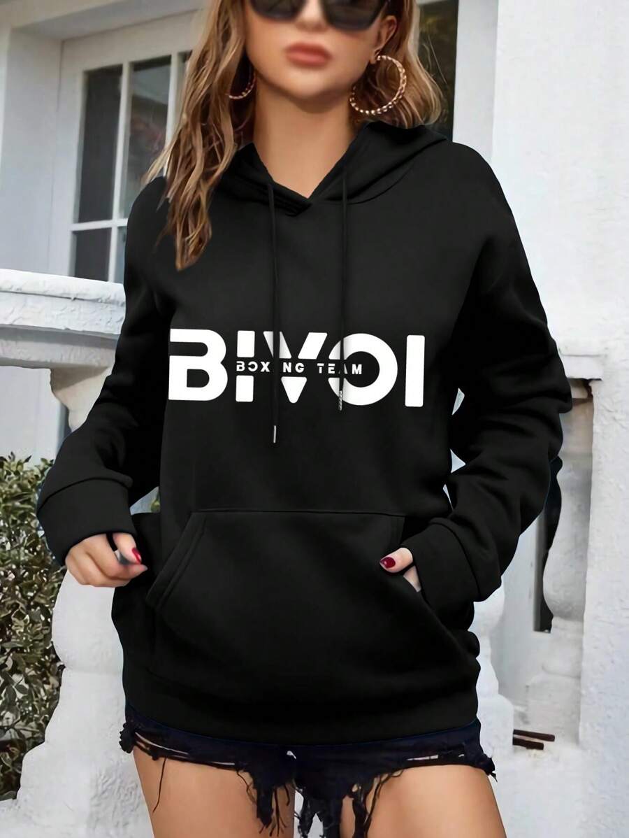 Dmitry Bivol Boxing Team Big Size Women Hoodie Sweatwomen Hoodies For Women Fan Apparel Boxing Gear Fight Night Merch - 黑色 - 查看 1