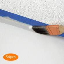 kangten 54 Rolls Blue Masking Tape Decorators Artist Tape With Sharp Lines For Painting, 54 Rolls Painter's Tape 2.4cm X 55 M - Blue - View 5