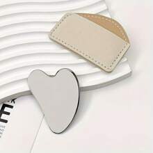 面部和身体刮痧工具 - 无需电池，无香精，用于面部和身体护理，缓解肌肉紧张，礼物 - 銀色 - 查看 3