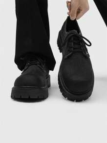 Men's Thick Sole Derby Shoes, Original Design Big Head Shoes, British Style Casual Sneakers, Suitable For Teen Summer Casual, Outdoor Athletic, Vacation Travel, Graduation Gifts, Birthday Dress Accessories - Multicolor - View 20