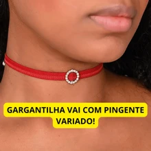 Sexy Fetish Thong Panties  Hotwife  Phrases With Choker - Đỏ - Xem 3