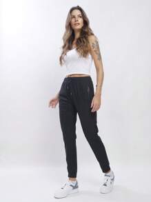 WOMEN'S PANTS, ELASTIC SPORTY - Blush Crush - View 1
