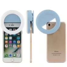 Portable Luminous Ring Mini Ring Light LED Selfie For Cell Phone With USB Cable Colors Sent Randomly - 彩色 - 查看 6