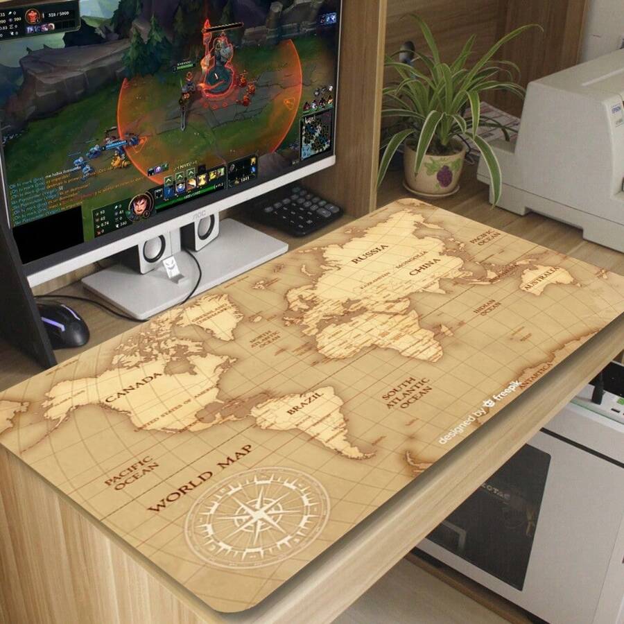Large Non-Slip Gaming Mouse Pad With Custom Print 80x35 M03 - 80x35 - Xem 1