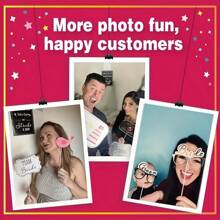 31 pièces Accessoires pour photomaton de mariage - Panneaux pour photomaton de enterrement de vie de jeune fille et douche de mariage, multicolore, convient pour mariage, remise de diplôme, anniversaire et événements de célébration - Décoration amusante et festive