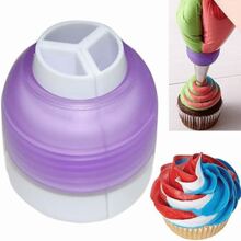 Triple Coupler 3 Colors In 1 Pastry Cake Decoration - White - View 3