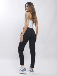 WOMEN'S PANTS, ELASTIC SPORTY - Blush Crush - View 2