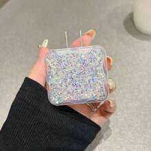 5入裝銀色閃亮充電器保護套，適用於 Apple 18W/20W 充電器與數據線，提供更佳保護 - 銀色閃光波浪 - 查看 3
