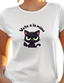 Women's Printed Premium Polyester T-Shirt Mod.110 - White - View 2