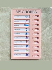1 pc kinderen wekelijks schema zelfdiscipline hulpmiddel, basisschool leerling zelfgemaakte checklist bord, dagelijkse routine tijd tracker babyshower paascadeau spullen voor meisjes/jongens
