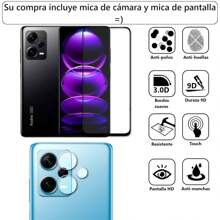 Evephones [3 en 1] Funda Uso Rudo Estilo Militar Camshield para modelos Redmi Poco Mi Case Estilo Moderno + Kit Micas Protectoras 9D Mica para Pantalla y Mica para Cámara de Cristal Templado Antirayaduras HD - Rojo - Ver 9