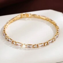 1pc Simple & Fashionable Colorful Cubic Zirconia Bracelet - Bracelet - View 25