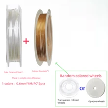 Juego de 2/3 piezas de alambre para hacer joyas, alambre metálico para cuentas, manualidades de joyas DIY, disponibles en oro, plata, oro rosa, KC oro, oro champán, 2 colores/3 colores, para joyería, manualidades y hechos a mano (principiantes y amantes de las manualidades)