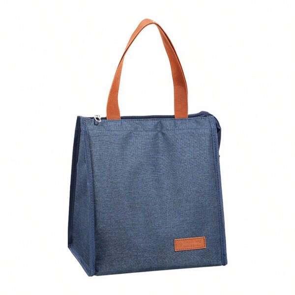 Bolsa de almoço isolada, bolsa de lancheira térmica e portátil para trabalho, bolsa de gelo para preservação de alimentos