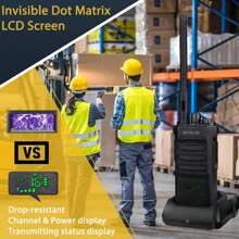 Retevis RT86 Walkie Talkie Largo Alcance,Radios de Comunicacion Largo Alcance con Micrófono,2600mAH,Pantalla Oculta,A prueba de Polvo y Caídas,Emergencia,Construcción,Obra,Regalo de Pascua(4 Paquetes) - 1 - Ver 4