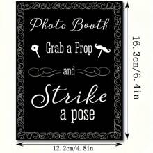 31 pièces Accessoires pour photomaton de mariage - Panneaux pour photomaton de enterrement de vie de jeune fille et douche de mariage, multicolore, convient pour mariage, remise de diplôme, anniversaire et événements de célébration - Décoration amusante et festive