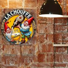 Letrero de cerveza vintage de metal Raschuf, decoración de pared rústica para interior/exterior, bar, cocina, oficina, sala de estar, decoración del hogar, decoración de fiestas, regalo único para Acción de Gracias y Navidad, estilo aleatorio