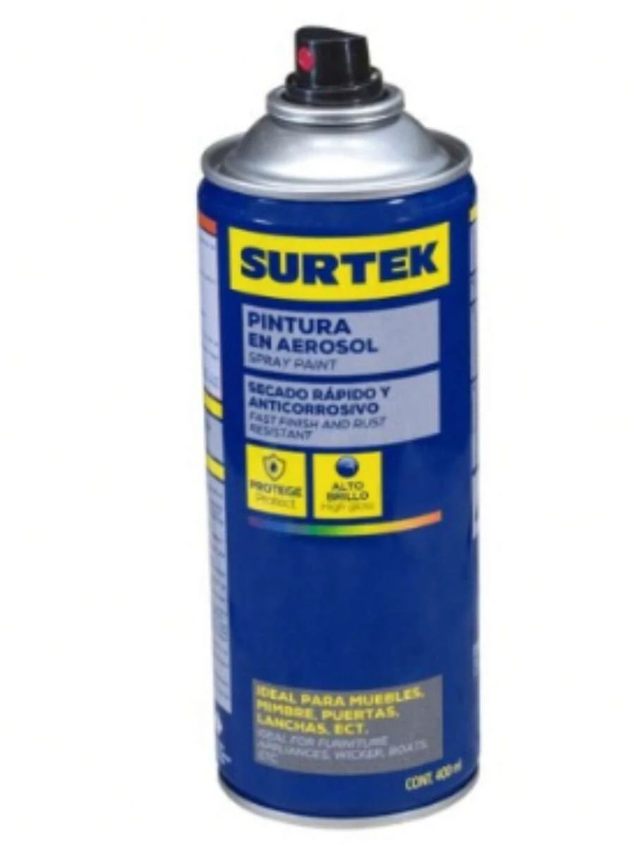Pintura en Aerosol 400ml - Negro Mate - Ver 1