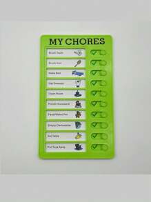 1 pc kinderen wekelijks schema zelfdiscipline hulpmiddel, basisschool leerling zelfgemaakte checklist bord, dagelijkse routine tijd tracker babyshower paascadeau spullen voor meisjes/jongens