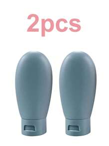 1 Piece/3 Pieces/4 Pieces Travel Separate Bottles, Extrusion Design, Portable, Leak Proof, Refillable Cosmetics Container, (With Free Label Card) Reusable, Used For Separate Packaging Of Toiletries, Shampoo, Shower Gel And Lotion, Travel Necessities, School Supplies, Holiday Camping Necessities, Holiday Accessories Mini, Used For Holiday Beach, Bathroom Collection, Bedroom Collection, Large Capacity, Business Trip, Tourism