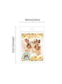 10pcs Girl's Spring Theme PET Stickers, Spring Flower Ambassador Series, Scrapbooking/Planner Decoration Sticker Pack,School Supplies,Back To School - Multicolor - View 9