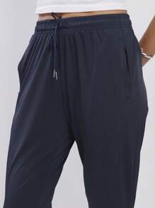 WOMEN'S PANTS, ELASTIC SPORTY - Azul lavado medio - Ver 1