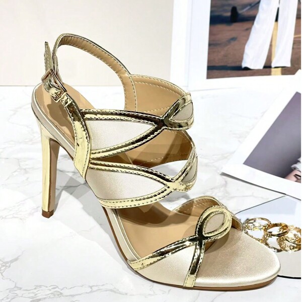 Satin Model Seara Sandale Cu Toc Sandale Elegante Sandale De Vara Pentru Femei