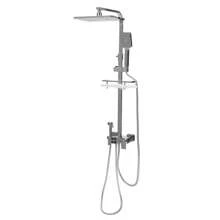 YUNRUX Stainless Steel Shower Faucet Thermostat Shower Set Rain Shower Hand Shower Shower System - Silver - View 4