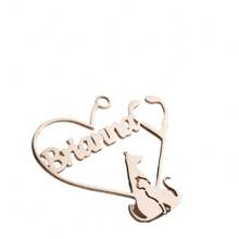 1pc Customized Stainless Steel Personalized Name Badge/Brooch, Creative Customized Logo Pin, Ideal Gift For Men Or Women, Suitable For Any Occasion, Fashionable Jewelry Present - Multicolor - View 9