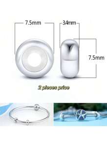 Exquisite Super Flash Zirconia Sterling Silver Snake Bone Chain Basic Chain DIY Bracelet Hand Rope Beaded Accessories - Gradual Blue Bracelet DIY - View 5