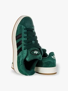 Adidas Campus Men's Casual Athletic Shoes Anti-Slip Lace-Up Heritage Running Street Style Office Green IF8763 - Collegiate Green/Core Black/Off White - View 3