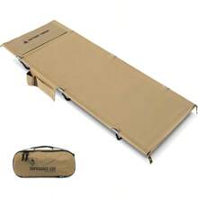 OneTigris SUPRAGRIS Camping Cot Support Up To 400lbs Lightweight Comfortable Folding Bed For Camping Hiking Backpacking Travel Car Trips Office Nap - CoyoteBrown1 - View 1