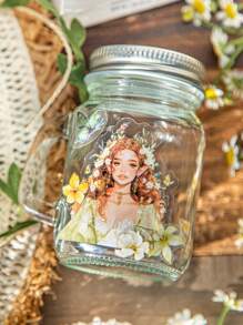 10pcs Girl's Spring Theme PET Stickers, Spring Flower Ambassador Series, Scrapbooking/Planner Decoration Sticker Pack,School Supplies,Back To School - Multicolor - View 5