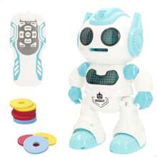 Color Baby Remote-Controlled Disc-Launching Robot - Multicolor - View 1